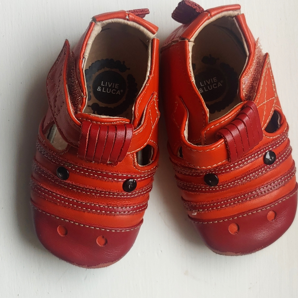 Livie and Luca Orange Animal Shoes